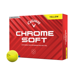 Callaway Chrome Soft míčky žluté (12ks)
