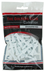 Golfers Club graduated tees, bílá, 3cm, 25 balení