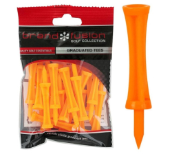 Golfers Club graduated tees, oranžová, 5cm, 25 balení