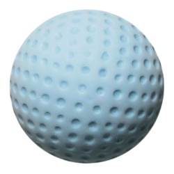 Vroubkovaný míč na minigolf tyrkysový