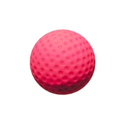 Vroubkovaný míč na minigolf červený