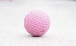 Měkký míč na minigolf, růžový